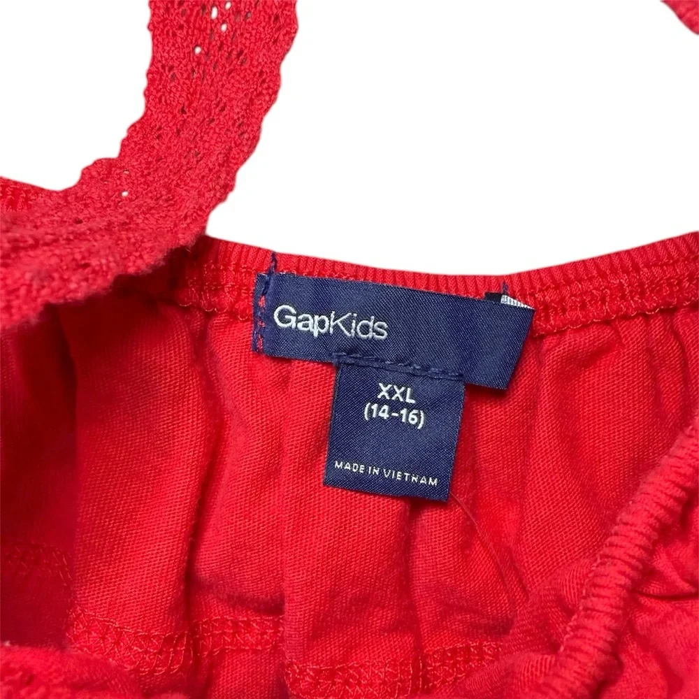 Gap Kids red ruffle tiered sundress size XXL 14-16